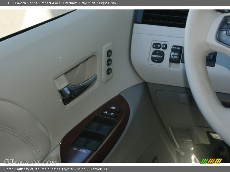 Predawn Gray Mica / Light Gray 2012 Toyota Sienna Limited AWD