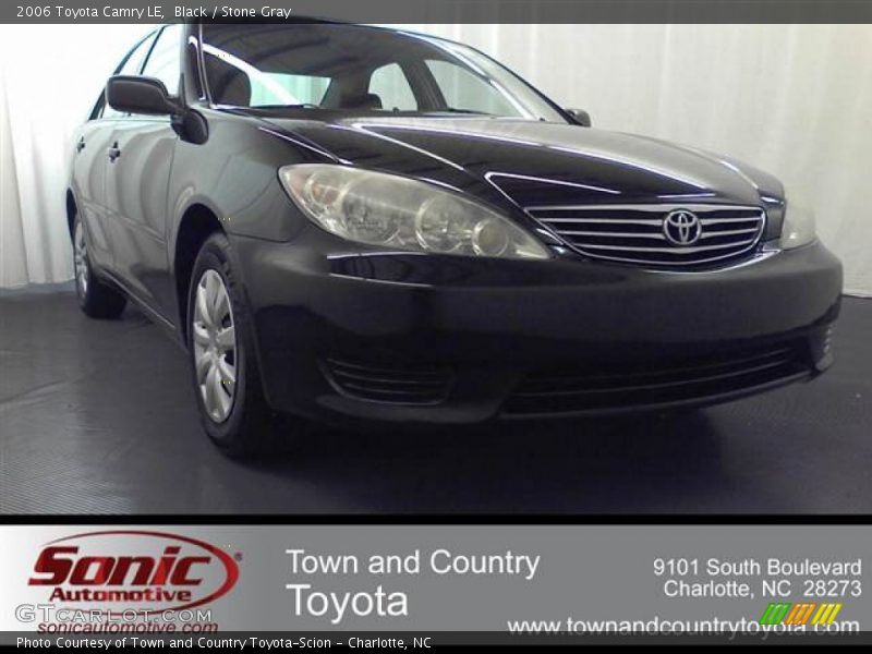 Black / Stone Gray 2006 Toyota Camry LE