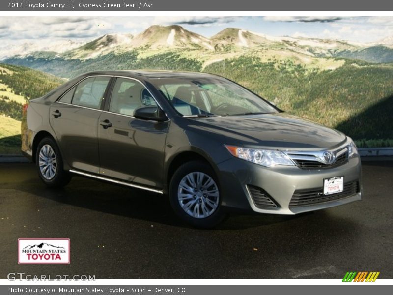 Cypress Green Pearl / Ash 2012 Toyota Camry LE