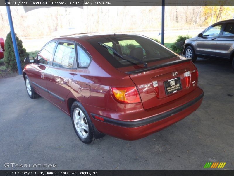 Chianti Red / Dark Gray 2003 Hyundai Elantra GT Hatchback