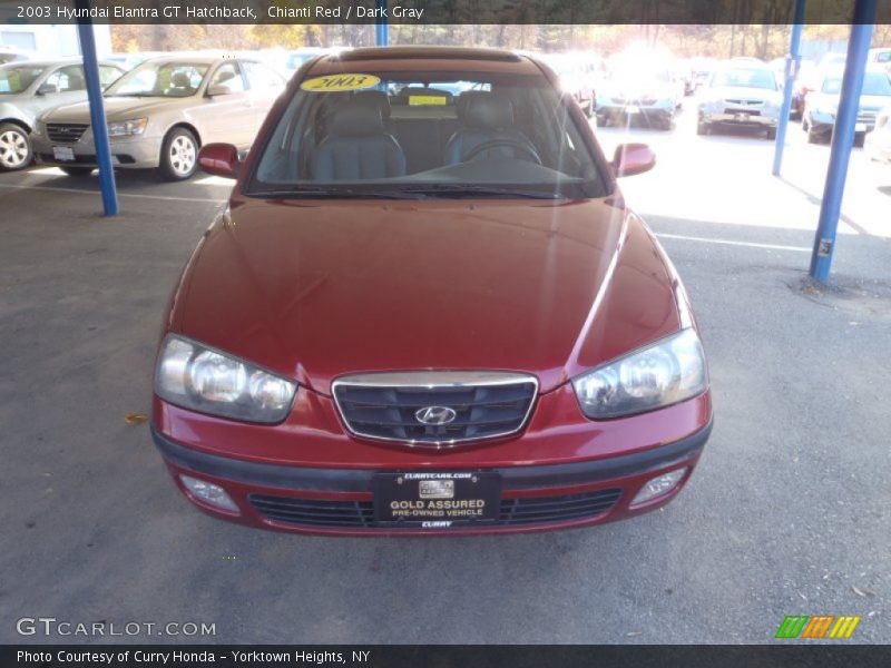 Chianti Red / Dark Gray 2003 Hyundai Elantra GT Hatchback