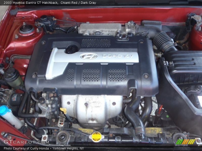 Chianti Red / Dark Gray 2003 Hyundai Elantra GT Hatchback