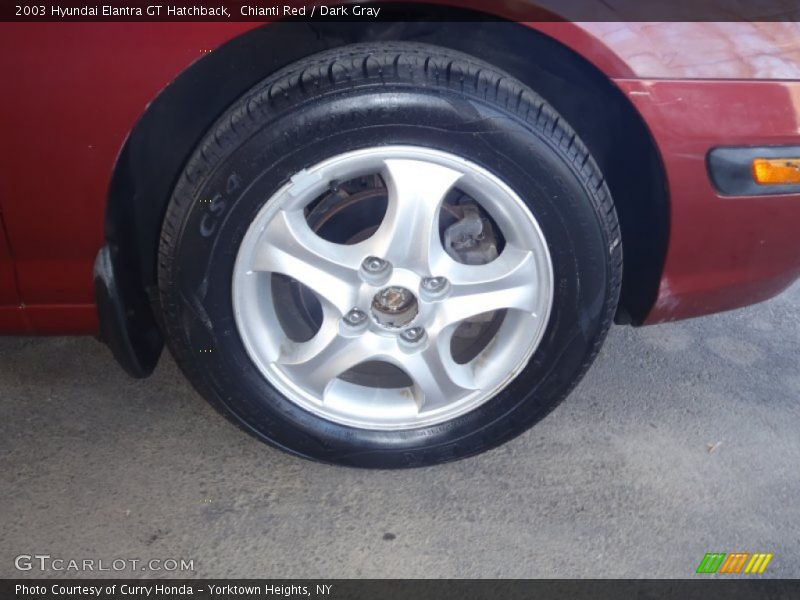 Chianti Red / Dark Gray 2003 Hyundai Elantra GT Hatchback
