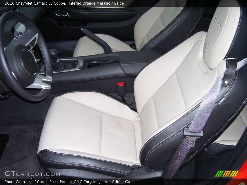  2010 Camaro SS Coupe Beige Interior