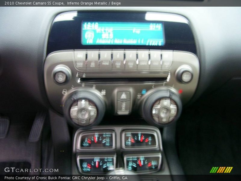 Inferno Orange Metallic / Beige 2010 Chevrolet Camaro SS Coupe