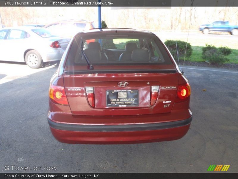 Chianti Red / Dark Gray 2003 Hyundai Elantra GT Hatchback
