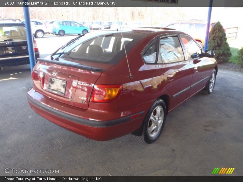 Chianti Red / Dark Gray 2003 Hyundai Elantra GT Hatchback
