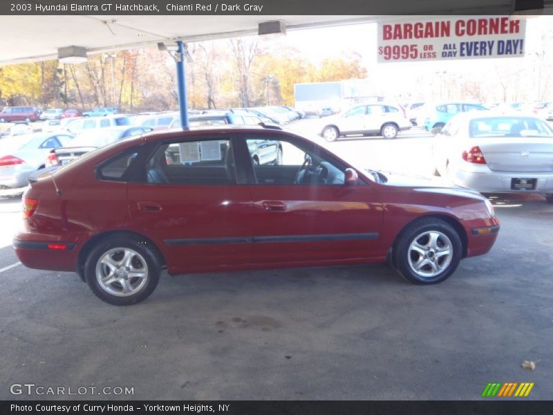 Chianti Red / Dark Gray 2003 Hyundai Elantra GT Hatchback