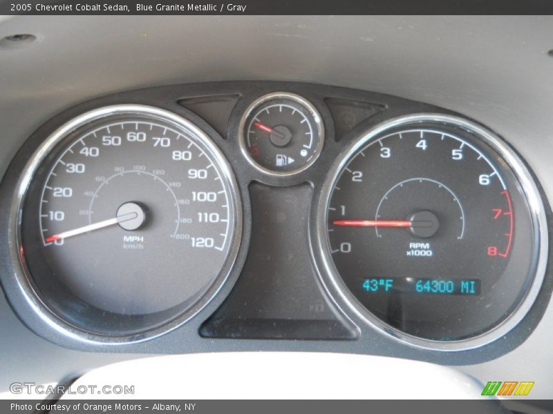 Blue Granite Metallic / Gray 2005 Chevrolet Cobalt Sedan