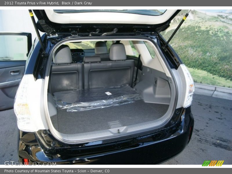 Black / Dark Gray 2012 Toyota Prius v Five Hybrid