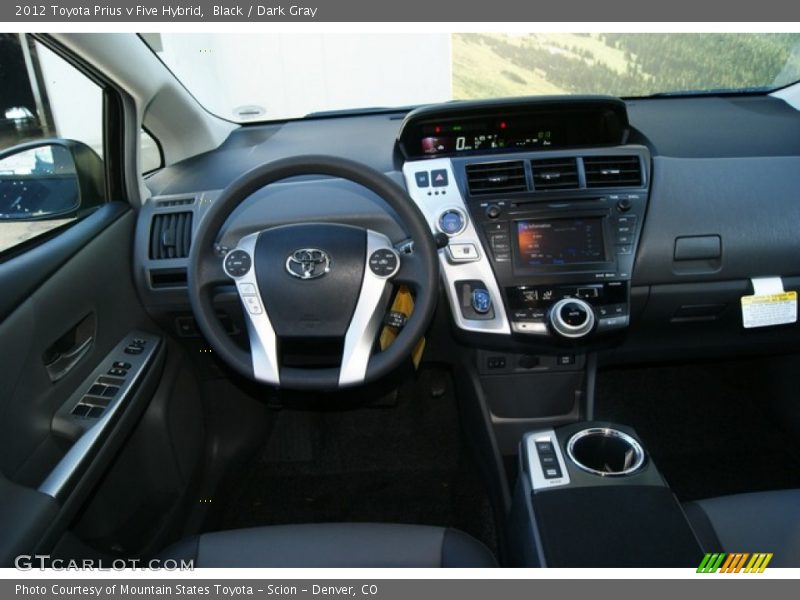 Black / Dark Gray 2012 Toyota Prius v Five Hybrid