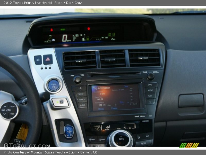Black / Dark Gray 2012 Toyota Prius v Five Hybrid