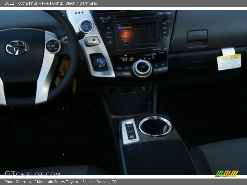Black / Dark Gray 2012 Toyota Prius v Five Hybrid