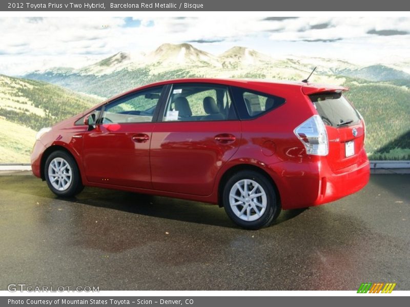 Barcelona Red Metallic / Bisque 2012 Toyota Prius v Two Hybrid