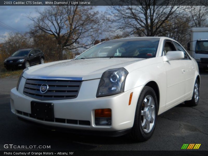 White Diamond / Light Neutral 2003 Cadillac CTS Sedan