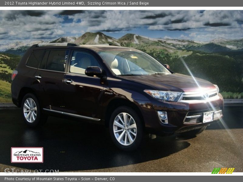Sizzling Crimson Mica / Sand Beige 2012 Toyota Highlander Hybrid Limited 4WD