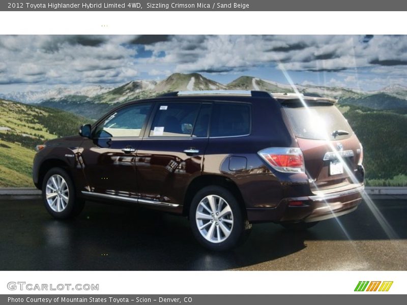 Sizzling Crimson Mica / Sand Beige 2012 Toyota Highlander Hybrid Limited 4WD