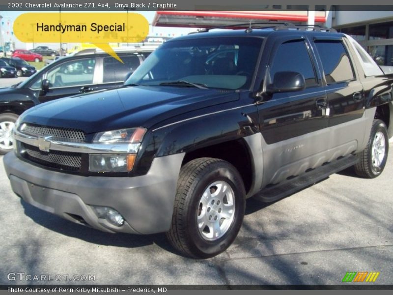 Onyx Black / Graphite 2002 Chevrolet Avalanche Z71 4x4