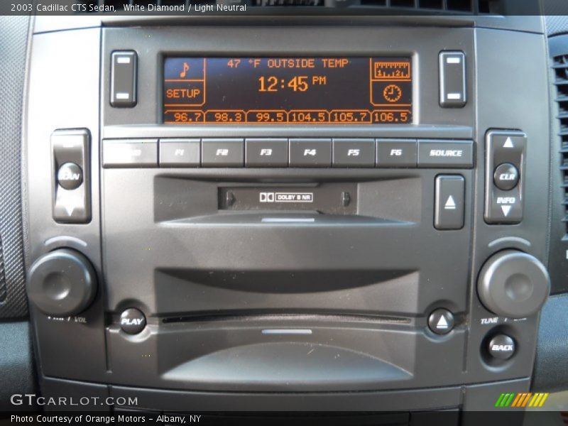 White Diamond / Light Neutral 2003 Cadillac CTS Sedan