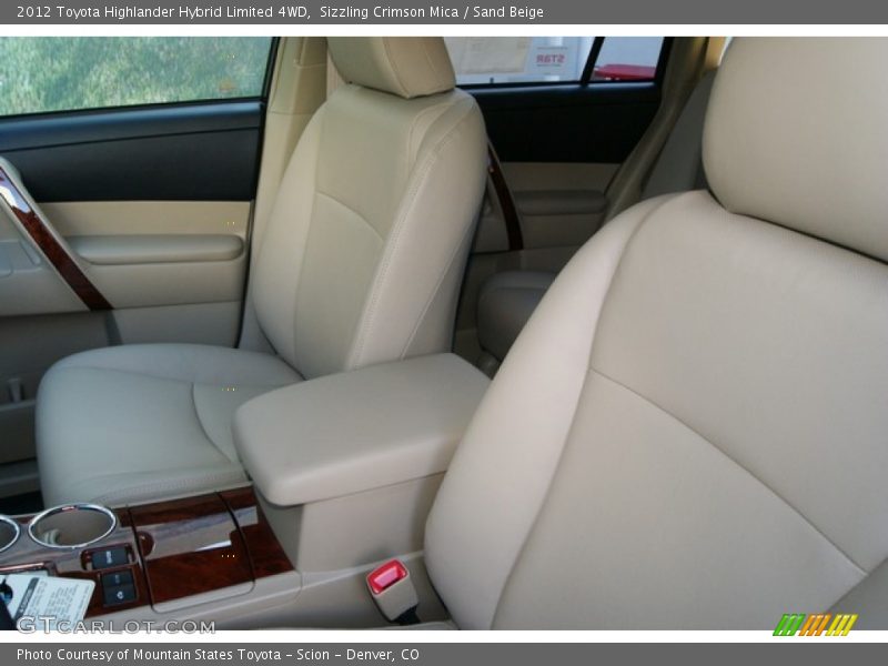 Sizzling Crimson Mica / Sand Beige 2012 Toyota Highlander Hybrid Limited 4WD