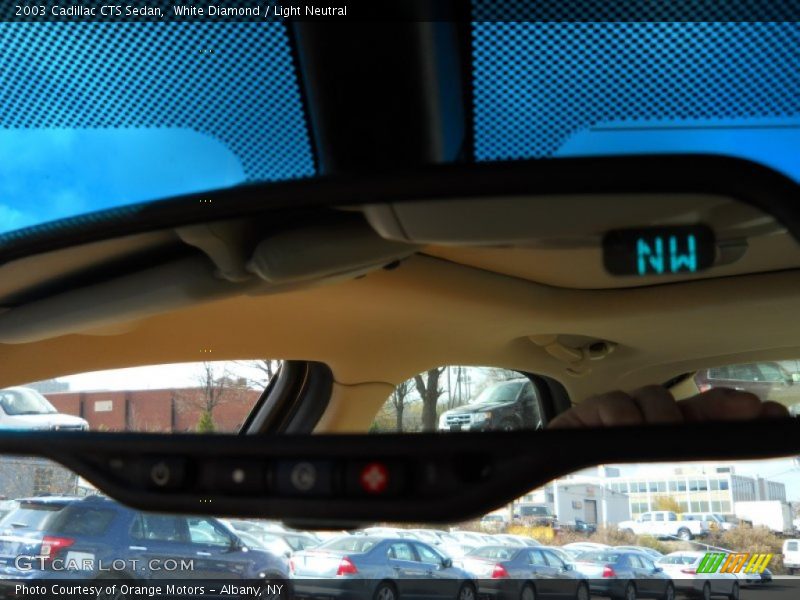 White Diamond / Light Neutral 2003 Cadillac CTS Sedan