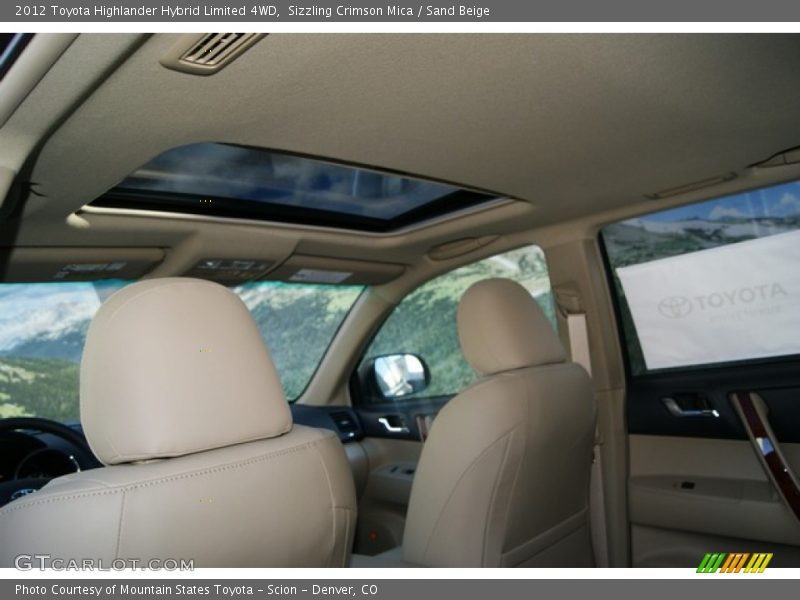 Sizzling Crimson Mica / Sand Beige 2012 Toyota Highlander Hybrid Limited 4WD