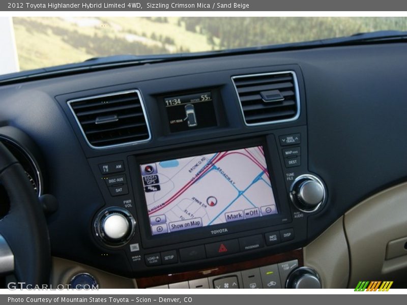 Sizzling Crimson Mica / Sand Beige 2012 Toyota Highlander Hybrid Limited 4WD