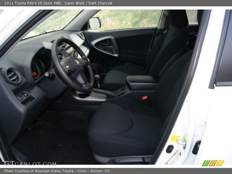 Super White / Dark Charcoal 2011 Toyota RAV4 V6 Sport 4WD
