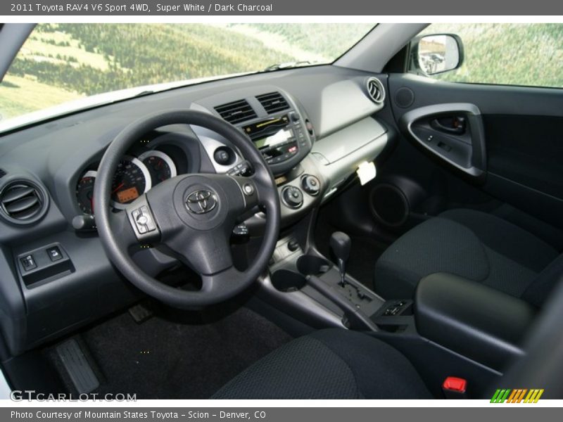 Super White / Dark Charcoal 2011 Toyota RAV4 V6 Sport 4WD