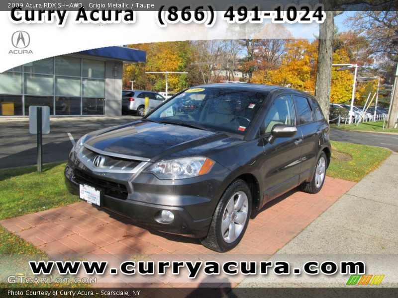 Grigio Metallic / Taupe 2009 Acura RDX SH-AWD