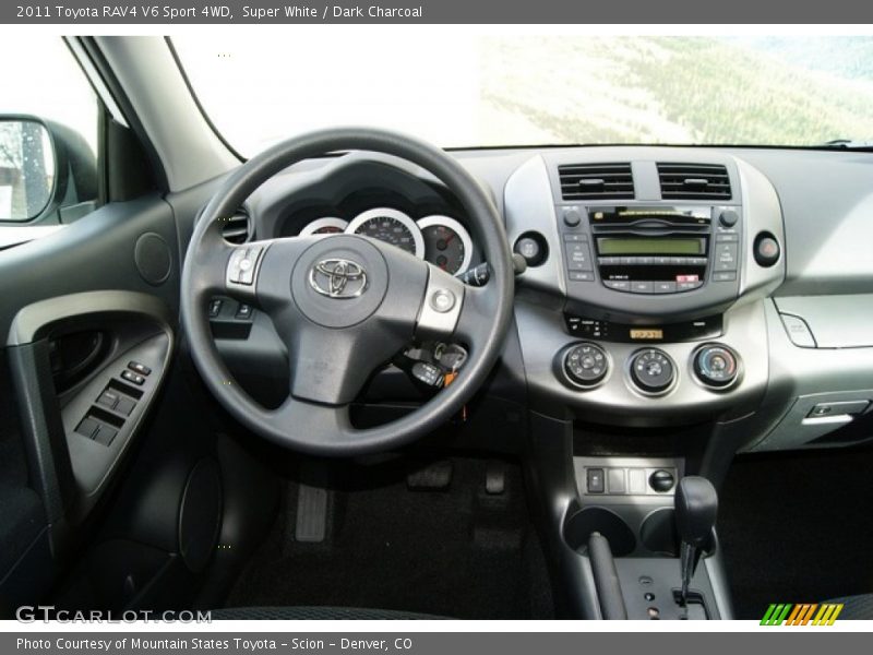 Super White / Dark Charcoal 2011 Toyota RAV4 V6 Sport 4WD