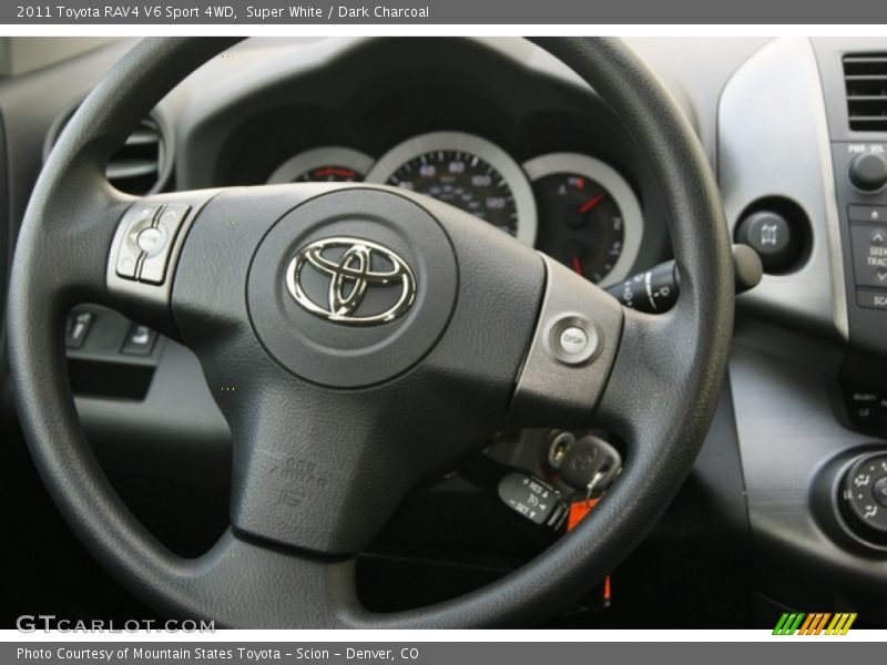 Super White / Dark Charcoal 2011 Toyota RAV4 V6 Sport 4WD
