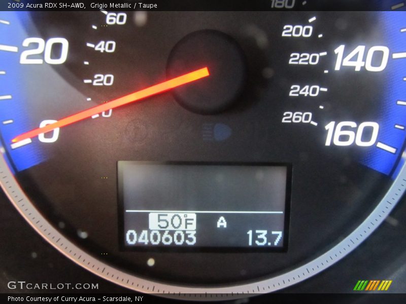 Grigio Metallic / Taupe 2009 Acura RDX SH-AWD