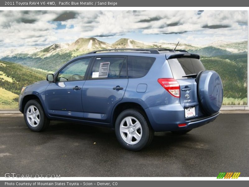 Pacific Blue Metallic / Sand Beige 2011 Toyota RAV4 V6 4WD