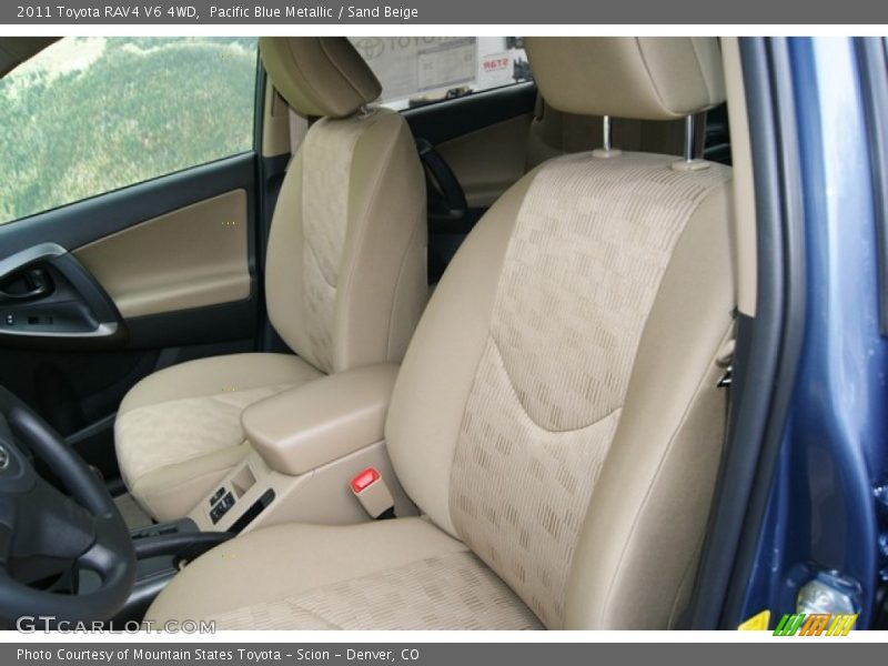 Pacific Blue Metallic / Sand Beige 2011 Toyota RAV4 V6 4WD