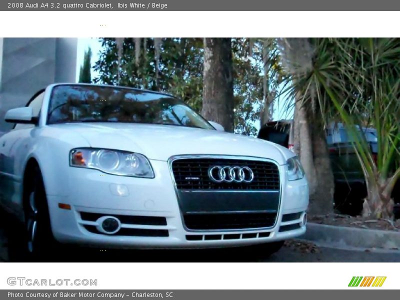 Ibis White / Beige 2008 Audi A4 3.2 quattro Cabriolet