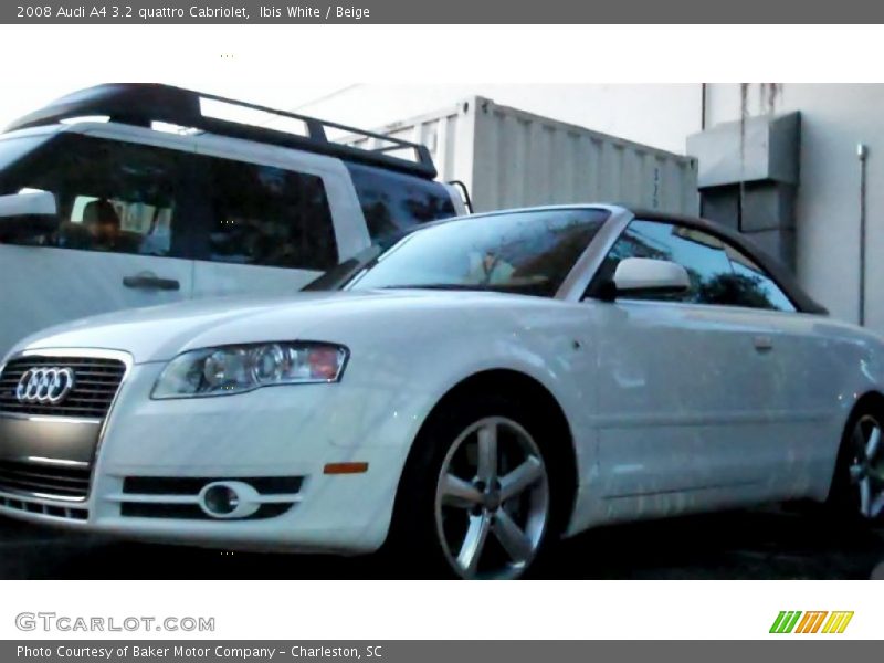 Ibis White / Beige 2008 Audi A4 3.2 quattro Cabriolet