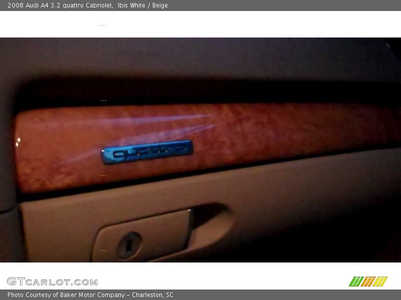 Ibis White / Beige 2008 Audi A4 3.2 quattro Cabriolet