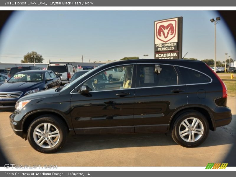 Crystal Black Pearl / Ivory 2011 Honda CR-V EX-L