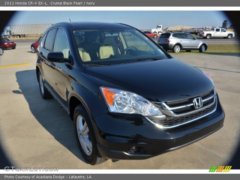 Crystal Black Pearl / Ivory 2011 Honda CR-V EX-L