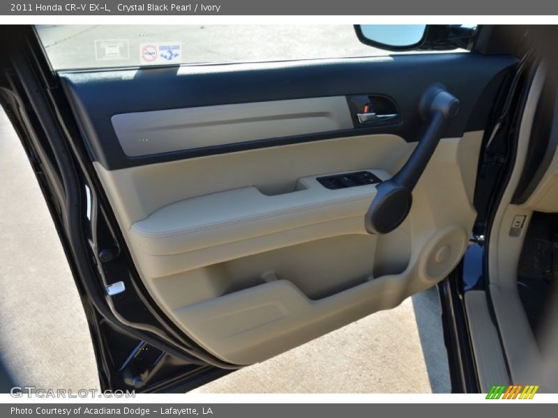Crystal Black Pearl / Ivory 2011 Honda CR-V EX-L