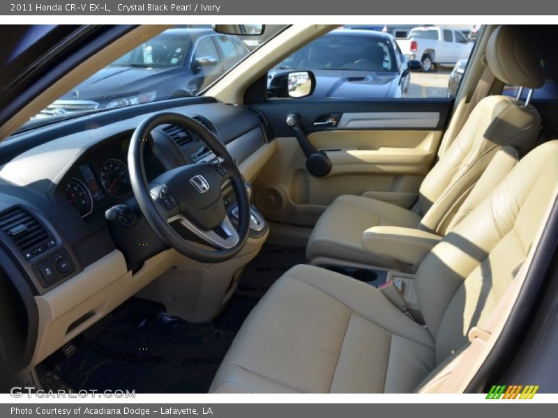 Crystal Black Pearl / Ivory 2011 Honda CR-V EX-L