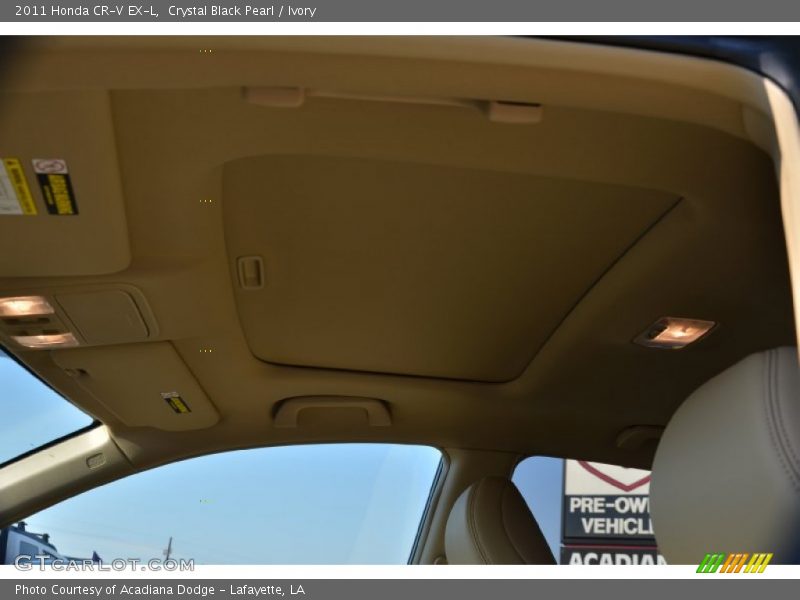 Crystal Black Pearl / Ivory 2011 Honda CR-V EX-L