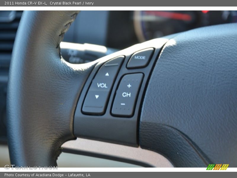 Crystal Black Pearl / Ivory 2011 Honda CR-V EX-L