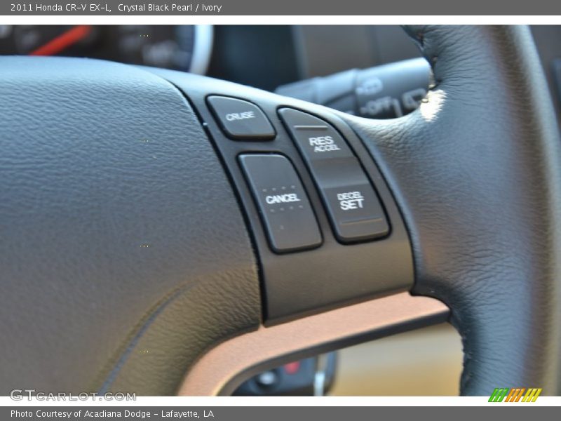 Crystal Black Pearl / Ivory 2011 Honda CR-V EX-L
