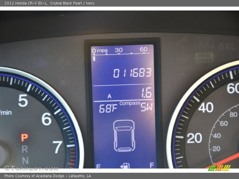 Crystal Black Pearl / Ivory 2011 Honda CR-V EX-L