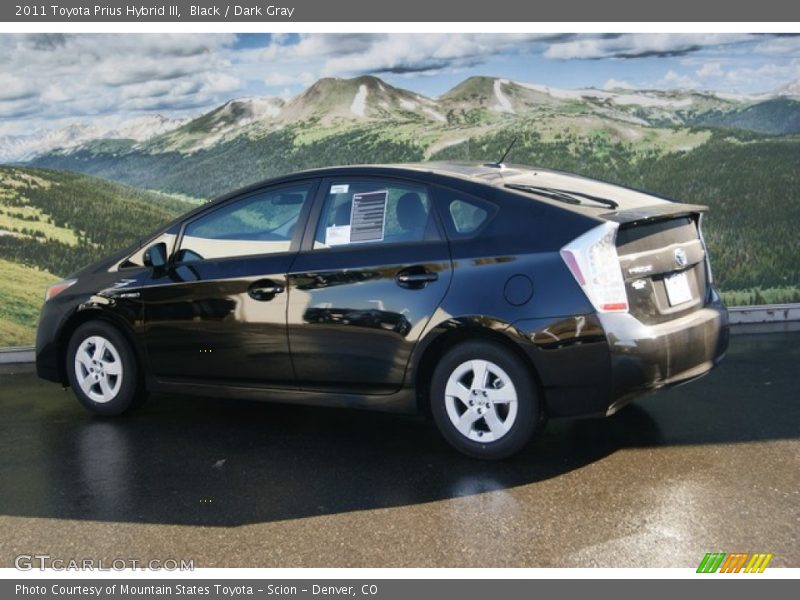 Black / Dark Gray 2011 Toyota Prius Hybrid III