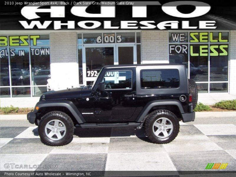 Black / Dark Slate Gray/Medium Slate Gray 2010 Jeep Wrangler Sport 4x4