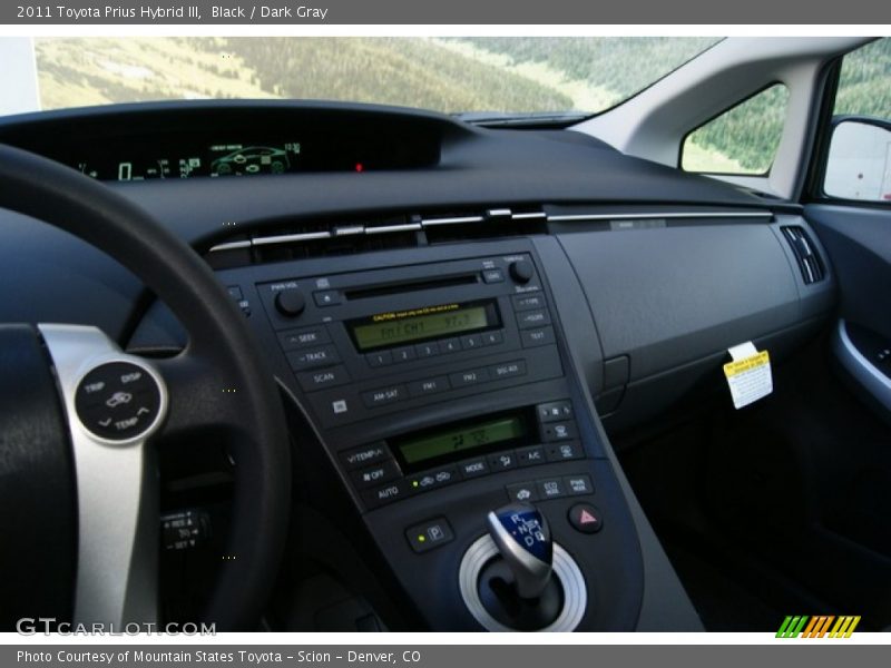 Black / Dark Gray 2011 Toyota Prius Hybrid III