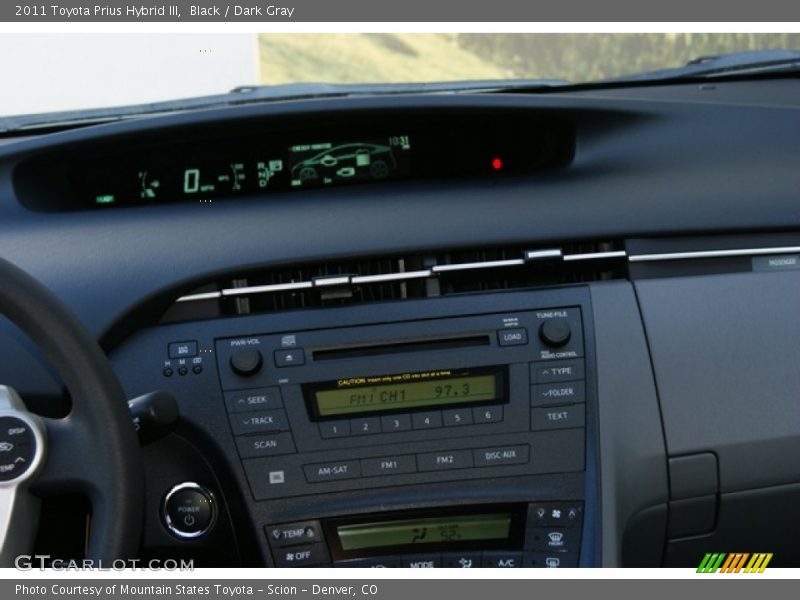 Black / Dark Gray 2011 Toyota Prius Hybrid III